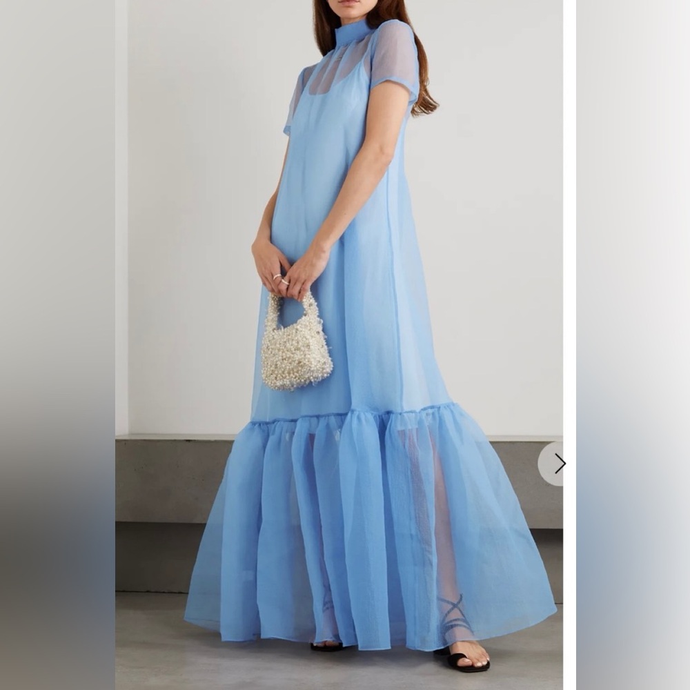 STAUD Calluna Maxi Dress in Blue